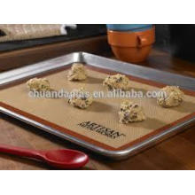 Atacado Silicone Revestido Tecido resistente ao calor Grade alimentar saudável Anti-slip Silicone Baking Mat